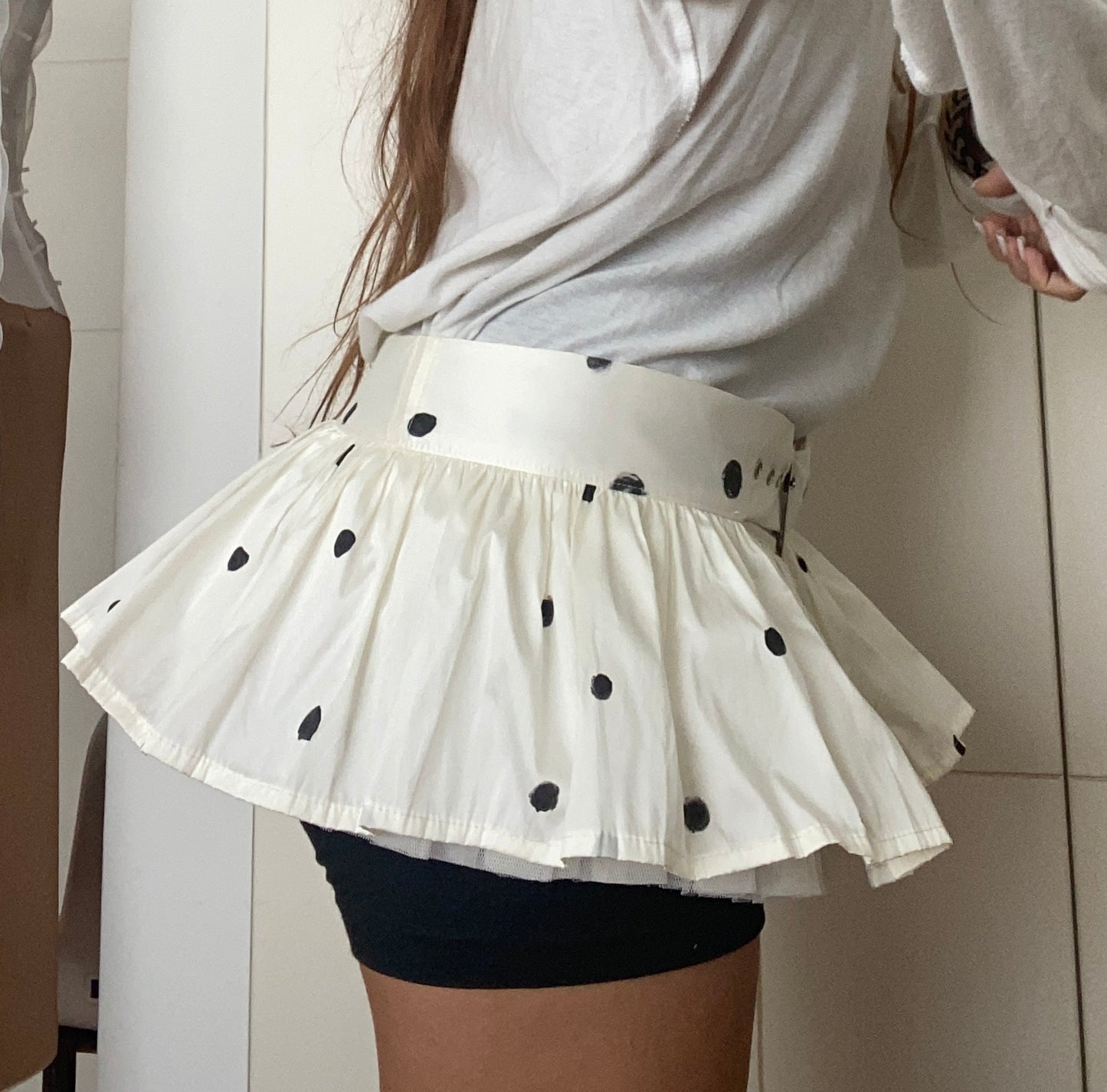 Polka dot tutu belt skirt