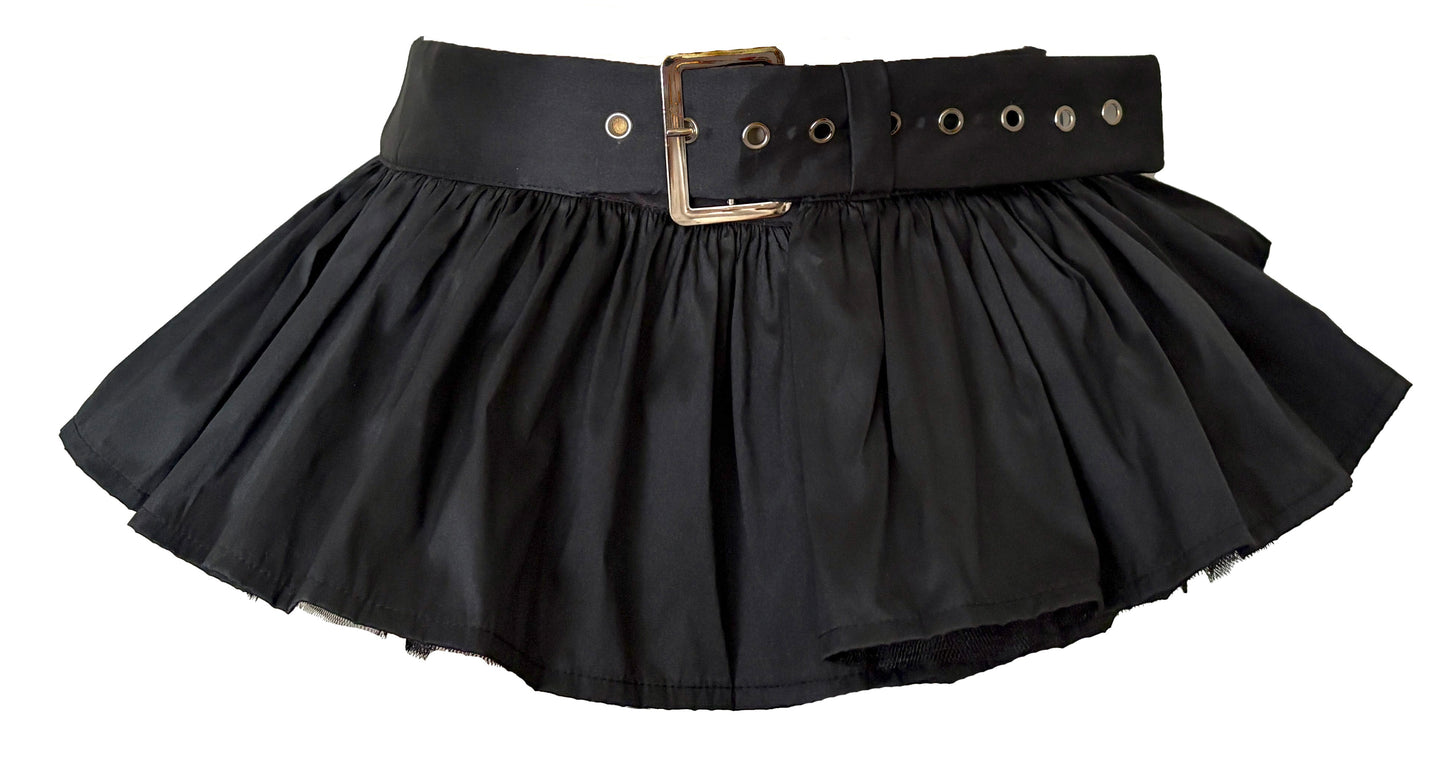 Black tutu belt skirt